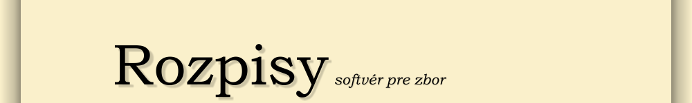Logo Rozpisy - softvér pre zbor